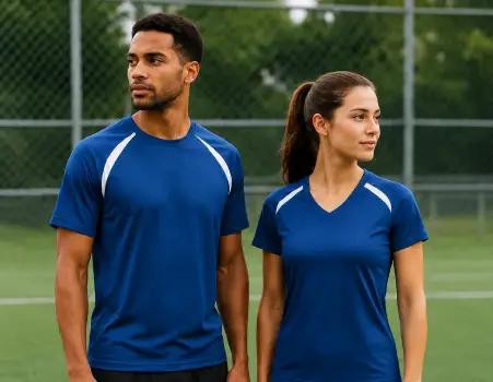 Custom matching sport shirts by Aaron's Designs, Texas